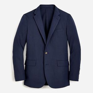 J Crew Ludlow Slim-fit unstructured suit jacket in Irish cotton-linen It…